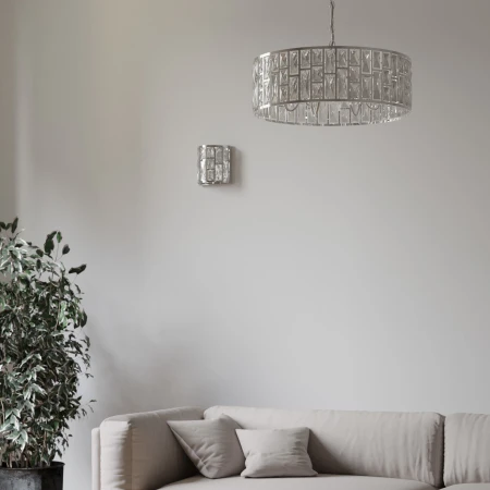 Lampa kryształowa wisząca KYIV  II chrom P06865CH - Cosmo Light